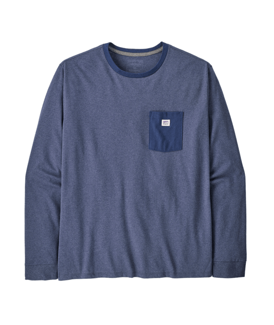 Patagonia L/S Shop Sticker Pocket Responsibili-Tee