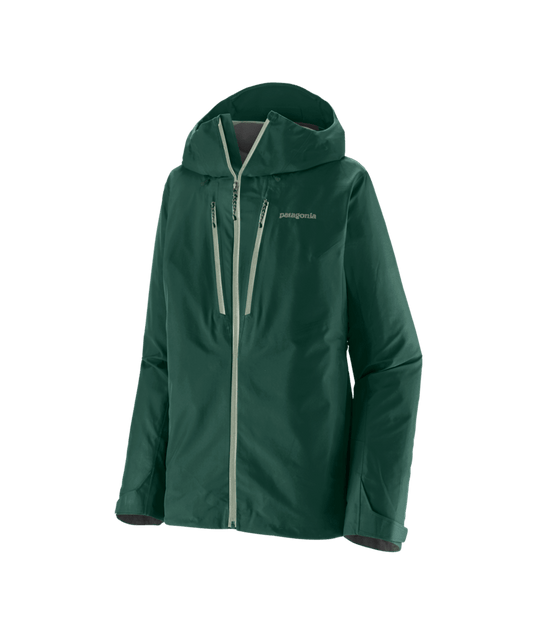Green jacket with a brand logo on a transparent background