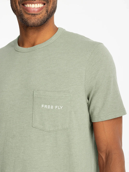 Free Fly Channel Markers Pocket Tee