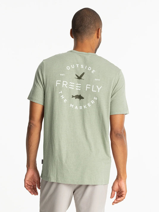 Free Fly Channel Markers Pocket Tee