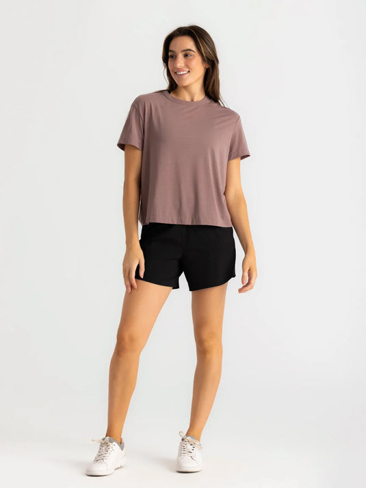 Free Fly Women's Bamboo-Lined Active Breeze Short - 5in