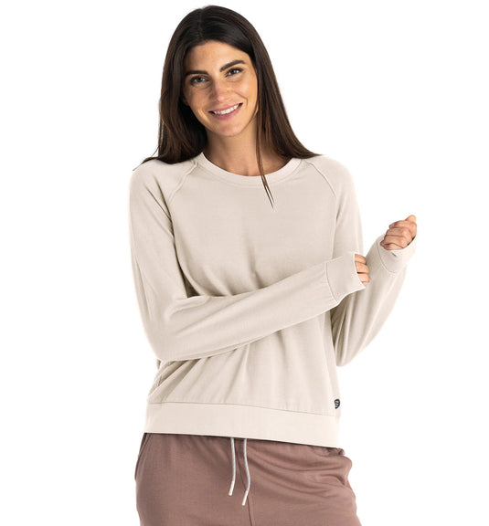 Free Fly Women's Bamboo Lightweight Fleece Crew