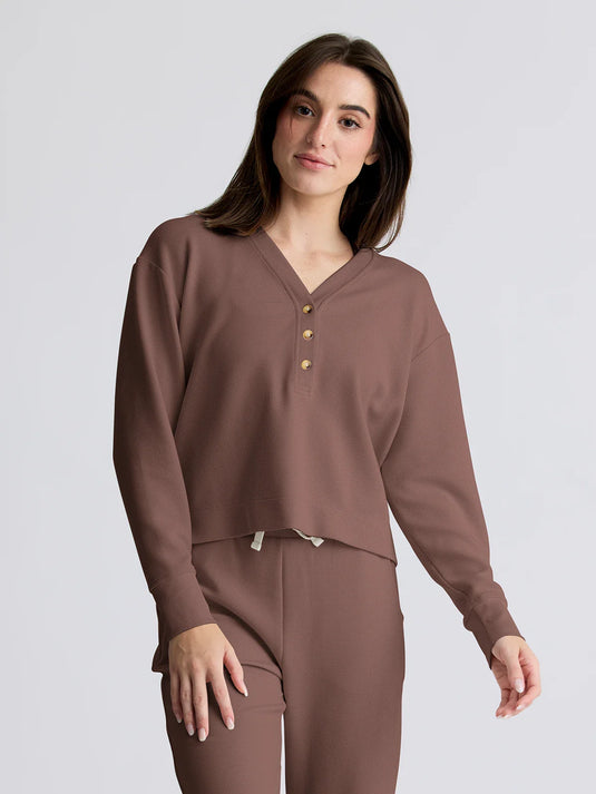 Free Fly Women's Waffle Long Sleeve Henley