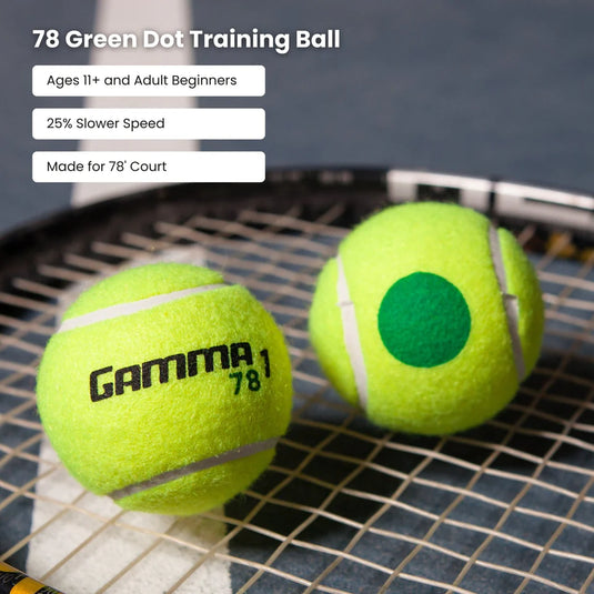 Gamma 78 Green Dot Tennis Balls