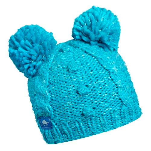 Turtle Fur Kids' Fluff Balls Pom Pom Beanie