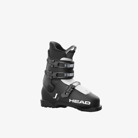 A black Head J3 Junior Ski Boot with multiple buckles and the brand logo visible on the side.