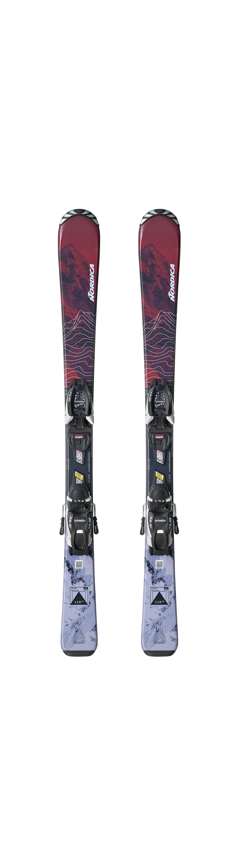Load image into Gallery viewer, Nordica Team AM Youth Skis + Marker M7.0 Bindings 2027
