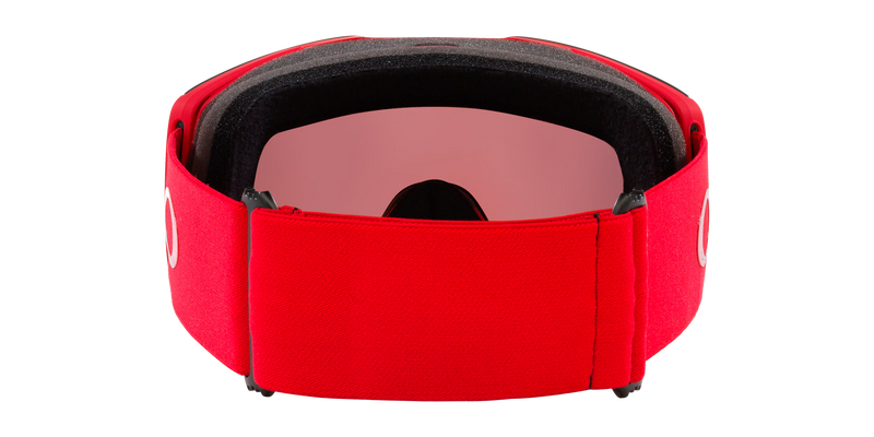 Load image into Gallery viewer, Red goggles with a clear lens on a white background

