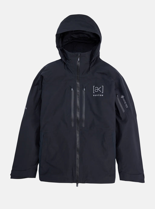 Black jacket with a Burton logo on a light gray background
