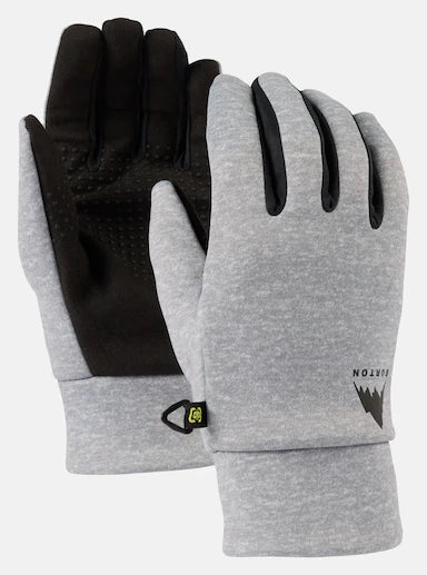 Load image into Gallery viewer, Pair of gray gloves with black accents on a white background
