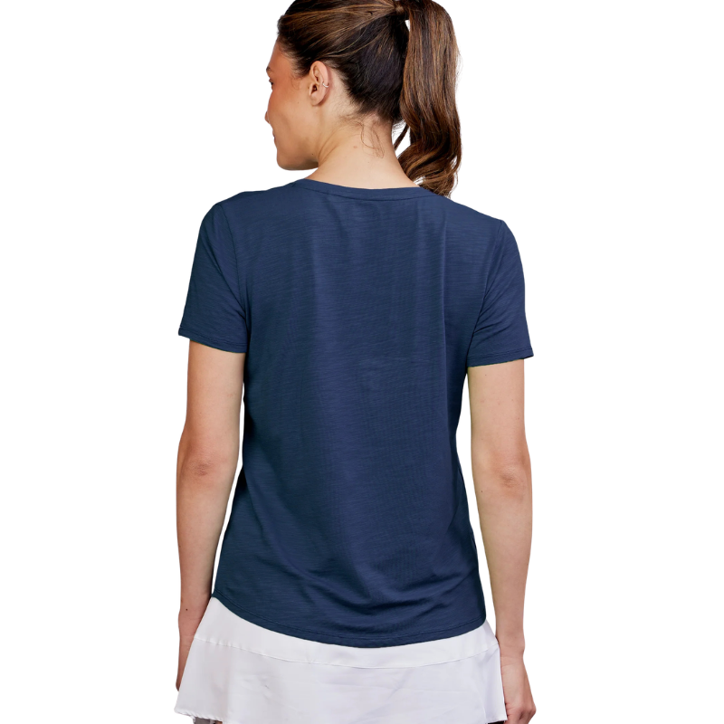 Load image into Gallery viewer, Tasc x Ski and Tennis Station Women's All Day V-Neck T-Shirt - Ski &amp; Tennis Station
