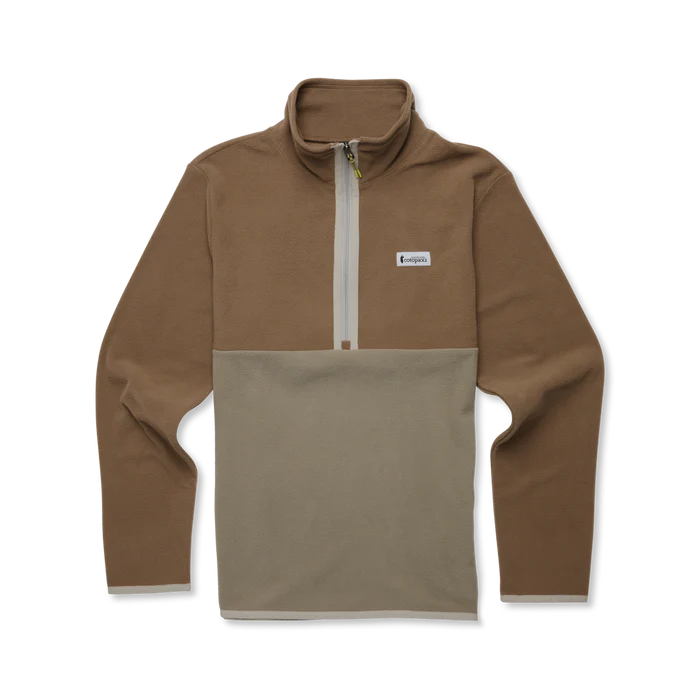 Load image into Gallery viewer, Brown and beige pullover with a cotopaxi logo on a white background

