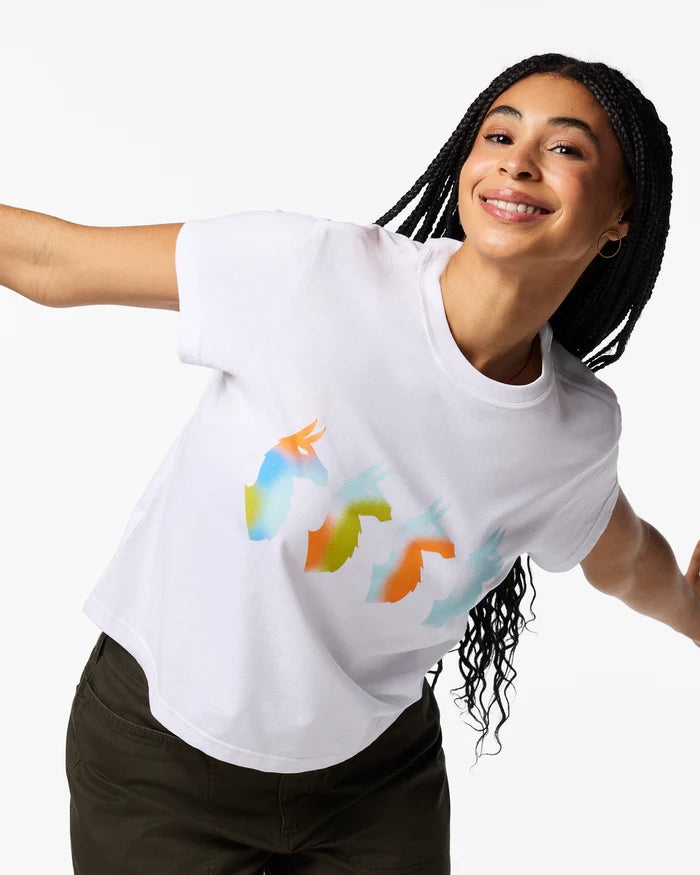 Load image into Gallery viewer, Cotopaxi Women's Cuatro Bitmap T-Shirt - Ski &amp; Tennis Station
