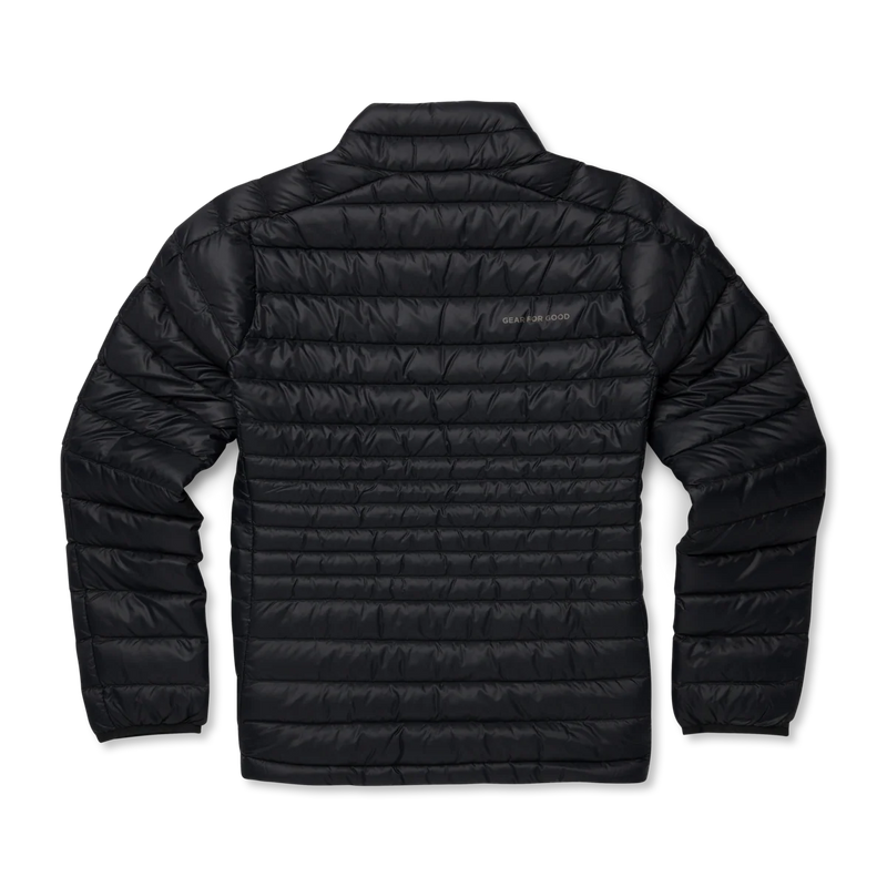 Load image into Gallery viewer, Black puffer jacket on a white background
