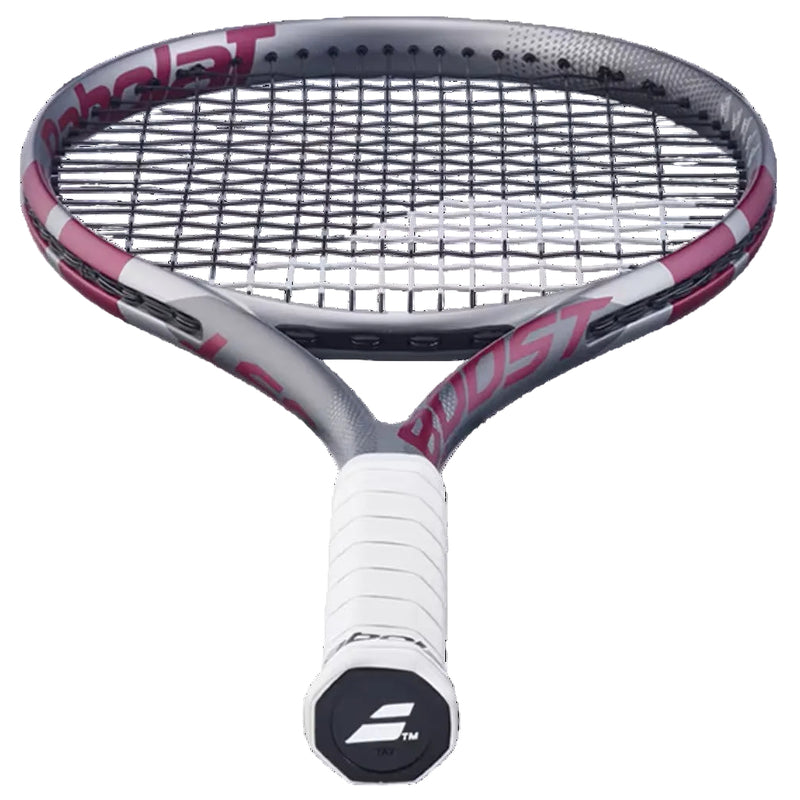 Load image into Gallery viewer, Tennis racket with Babolat logo on a white background
