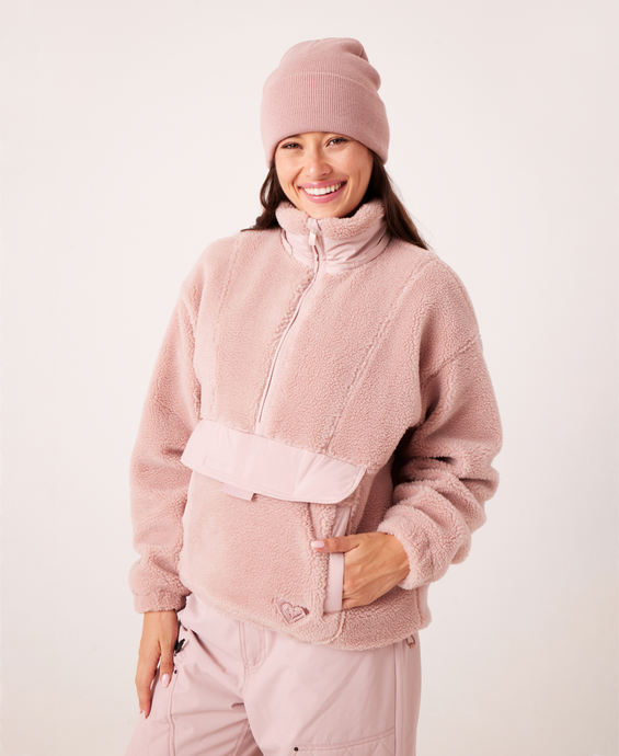 Roxy Women's Rita Half Zip Sherpa Anorak
