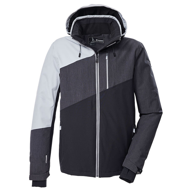 Load image into Gallery viewer, killtec grey and black insulated ski jacket
