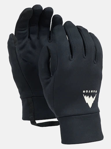Load image into Gallery viewer, Black gloves with a Burton logo on a light gray background
