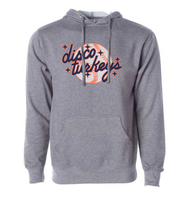 Carolina Disco Turkeys Script Baseball Hoodie