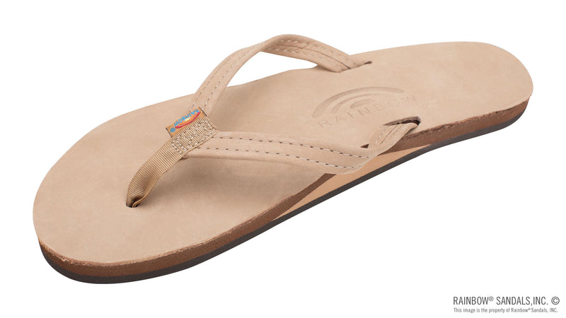 Load image into Gallery viewer, Rainbow Women&#39;s Single Layer Premier Leather 1/2&quot; Narrow Strap Sandal
