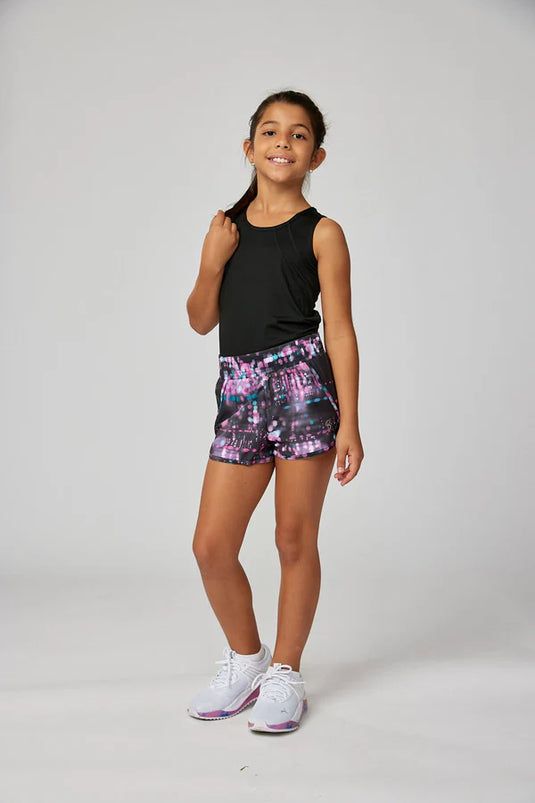 Sofibella Youth Girl's UV Colors Tennis Shorts