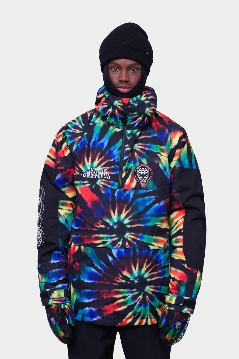 Load image into Gallery viewer, 686 Grateful Dead Men&#39;s Renewal Insulated Anorak Jacket 2024 - Ski &amp; Tennis Station
