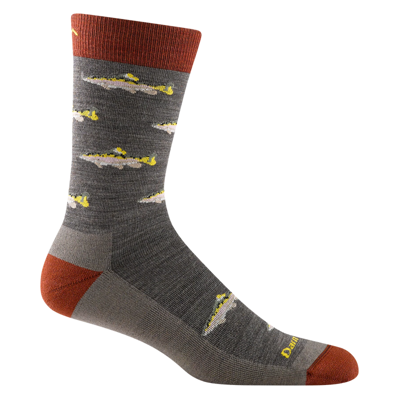 Load image into Gallery viewer, Darn Tough Men&#39;s Spey Fly Lightweight Lifestyle Crew Sock
