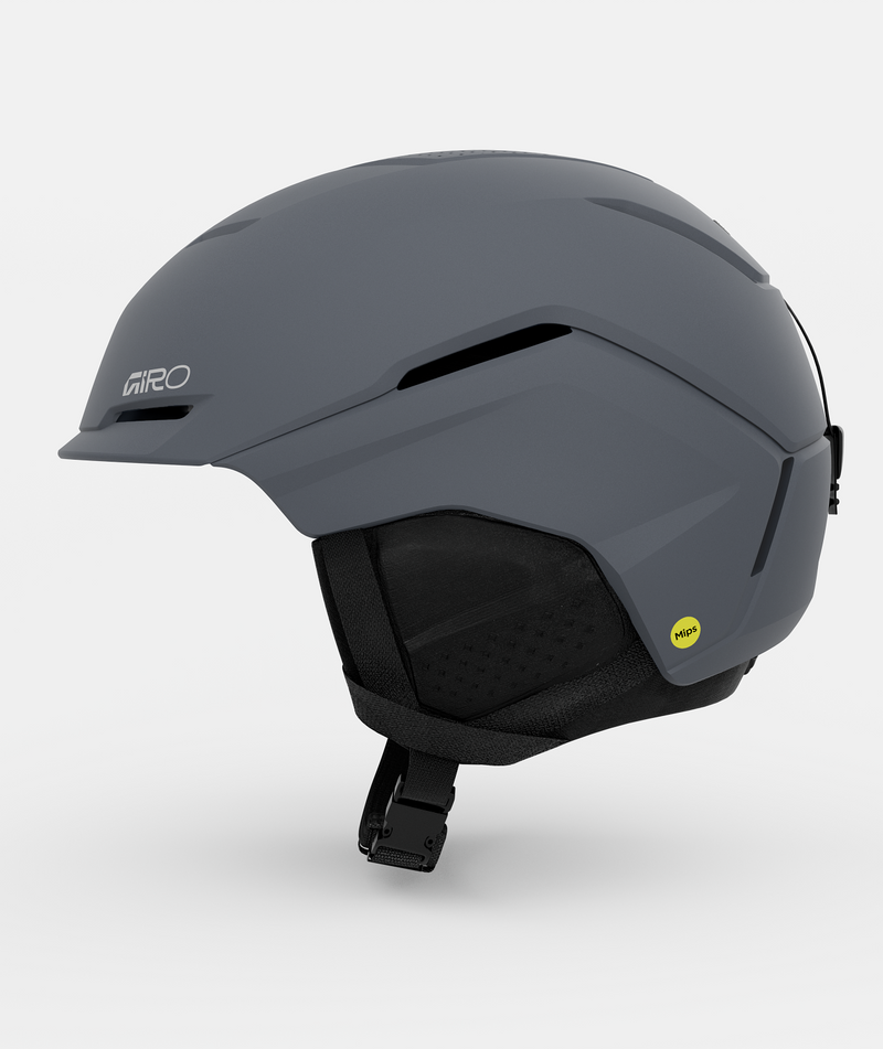 Load image into Gallery viewer, Gray helmet with black interior and visible Giro logo on a light gray background
