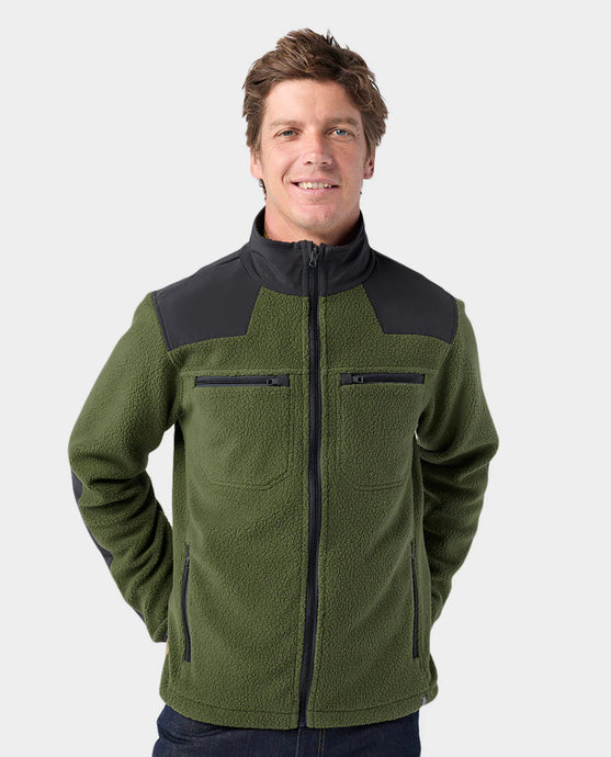 Stio mens green fleece jacket