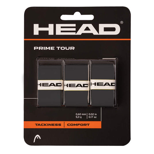 Head Prime Tour (3pk) Tennis Overgrip - Ski & Tennis Station