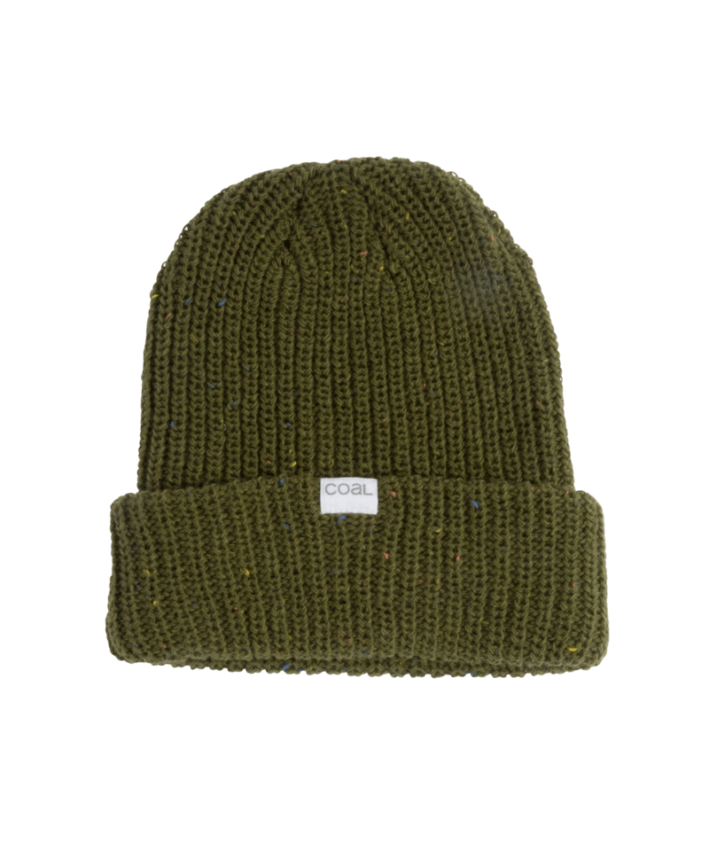 Load image into Gallery viewer, Green knit beanie on a transparent background
