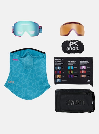 Load image into Gallery viewer, Anon M5 Goggles + Bonus Lens + MFI Face Mask
