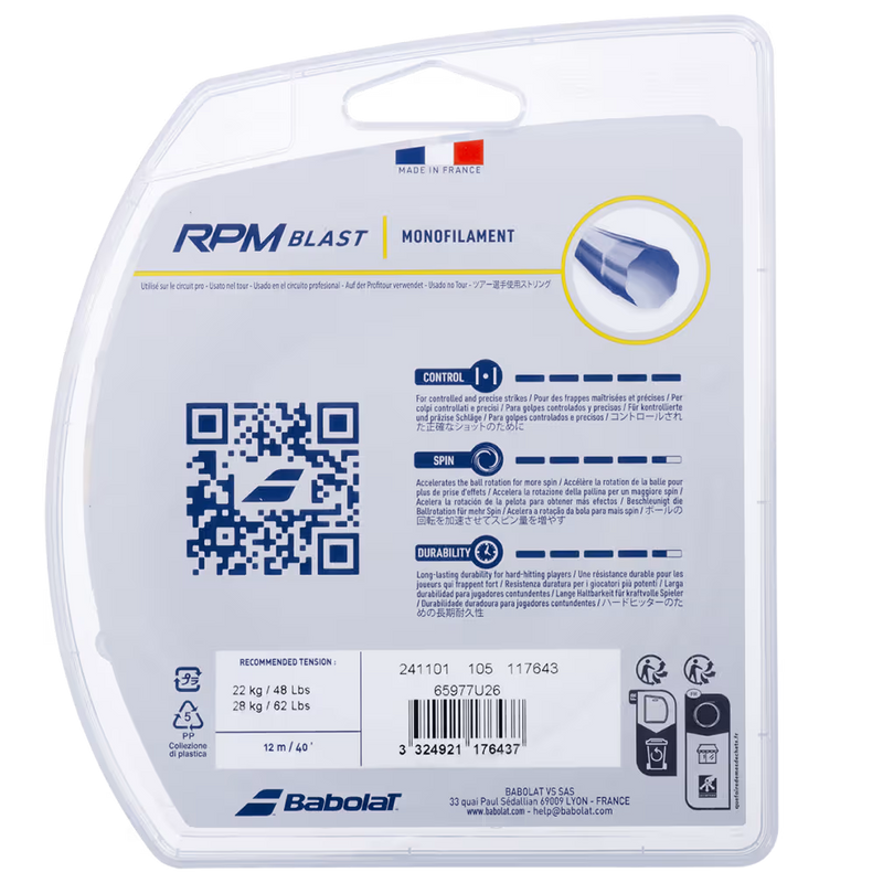 Load image into Gallery viewer, Babolat RPM Blast Tennis String - Ski &amp; Tennis Station
