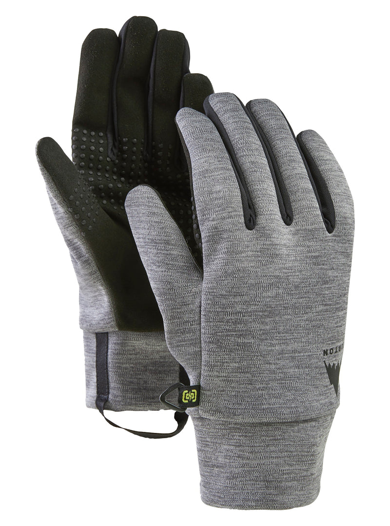 Load image into Gallery viewer, Gray gloves with black accents on a white background
