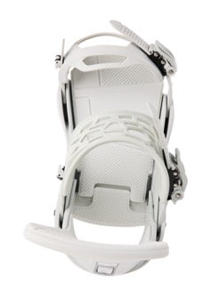 Load image into Gallery viewer, White snowboarding bindings on a white background
