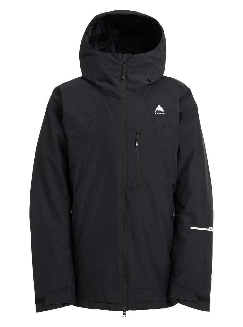 Load image into Gallery viewer, Black jacket with a Burton logo on a white background
