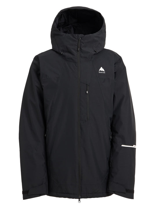 Black jacket with a Burton logo on a white background