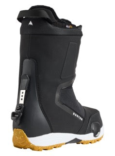 Load image into Gallery viewer, Black snow boot with white sole on a white background
