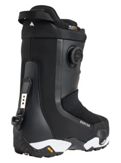 Load image into Gallery viewer, Black snowboard boot on a white background
