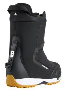 Load image into Gallery viewer, Black snowboarding boot on a white background
