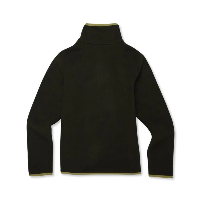 Load image into Gallery viewer, Black fleece jacket with a high collar on a white background
