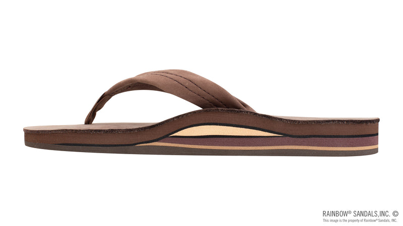 Load image into Gallery viewer, Rainbow Men&#39;s Double Layer Premier Leather Sandal
