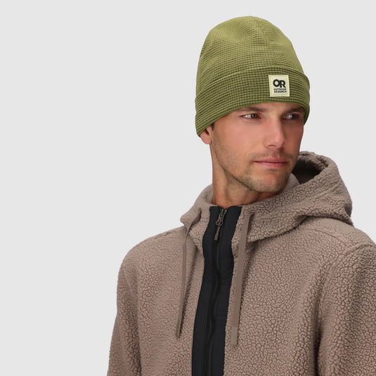 Green beanie with OR branding