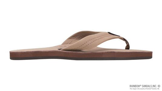 Rainbow Men's Single Layer Premier Leather 1' Strap Sandal