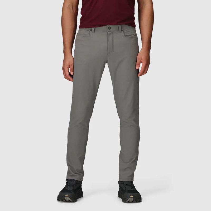 Load image into Gallery viewer, Person wearing gray pants on a white background
