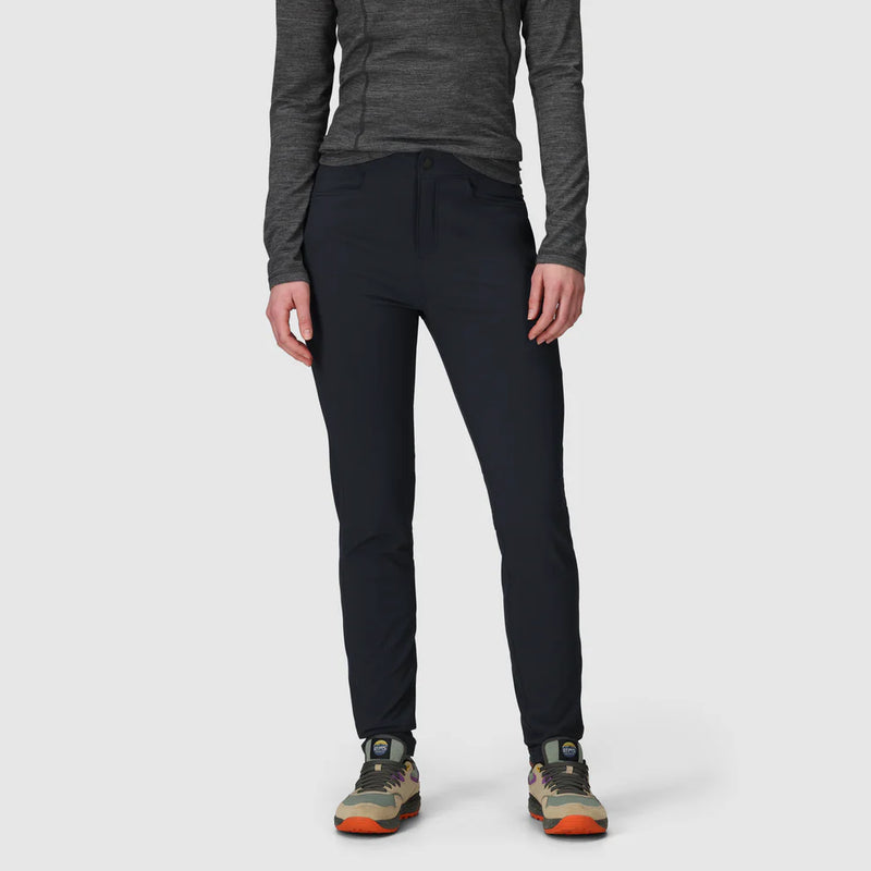 Load image into Gallery viewer, black fleece lined pants for women
