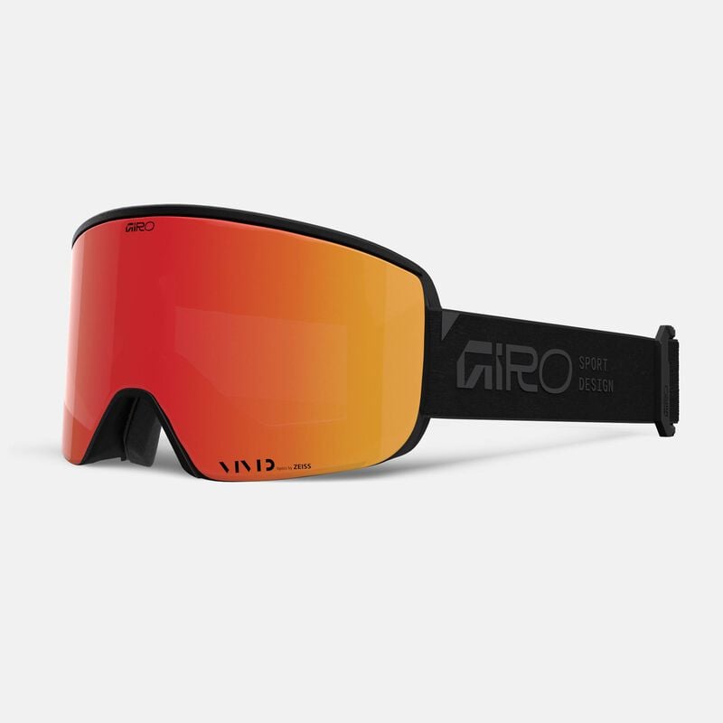 Load image into Gallery viewer, Red ski goggles with black frame on a white background
