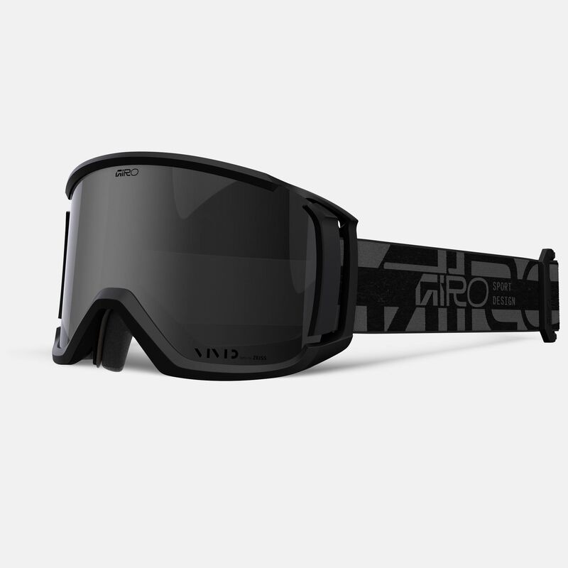 Load image into Gallery viewer, Black ski goggles with a Giro logo on a white background
