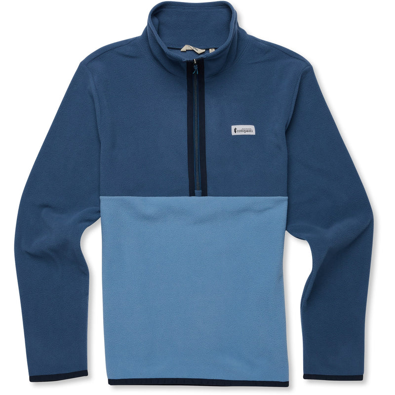 Load image into Gallery viewer, Blue pullover with a cotopaxi logo on a white background
