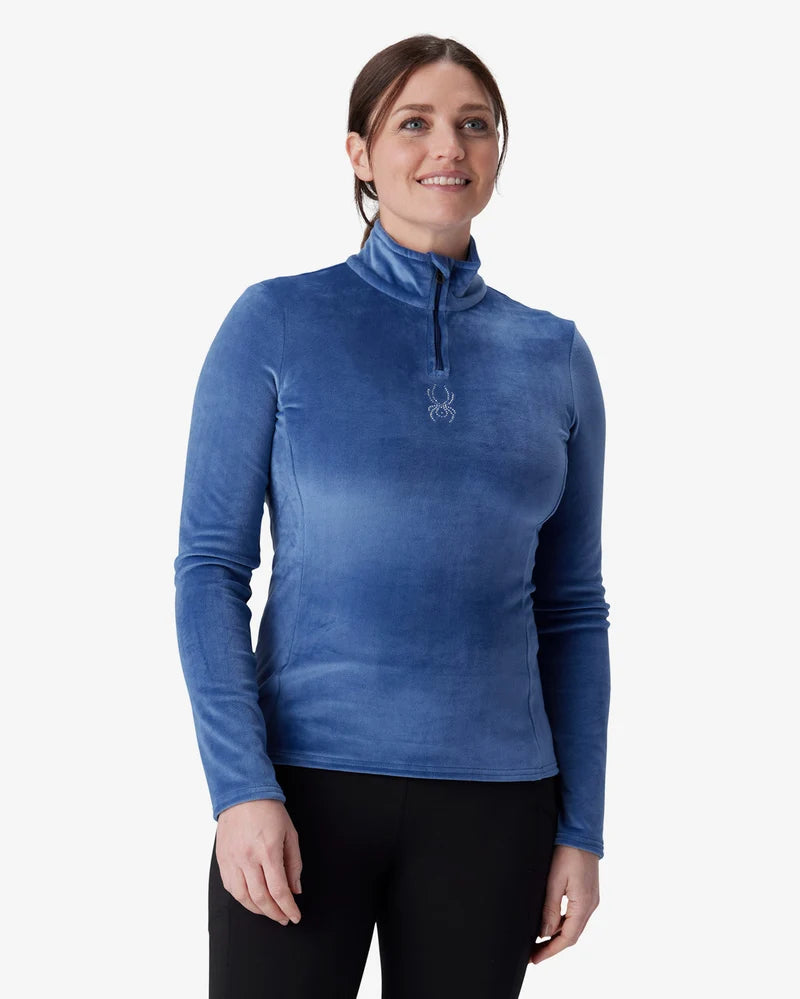 Load image into Gallery viewer, Spyder Women's Shimmer Bug Fleece Half Zip 2027
